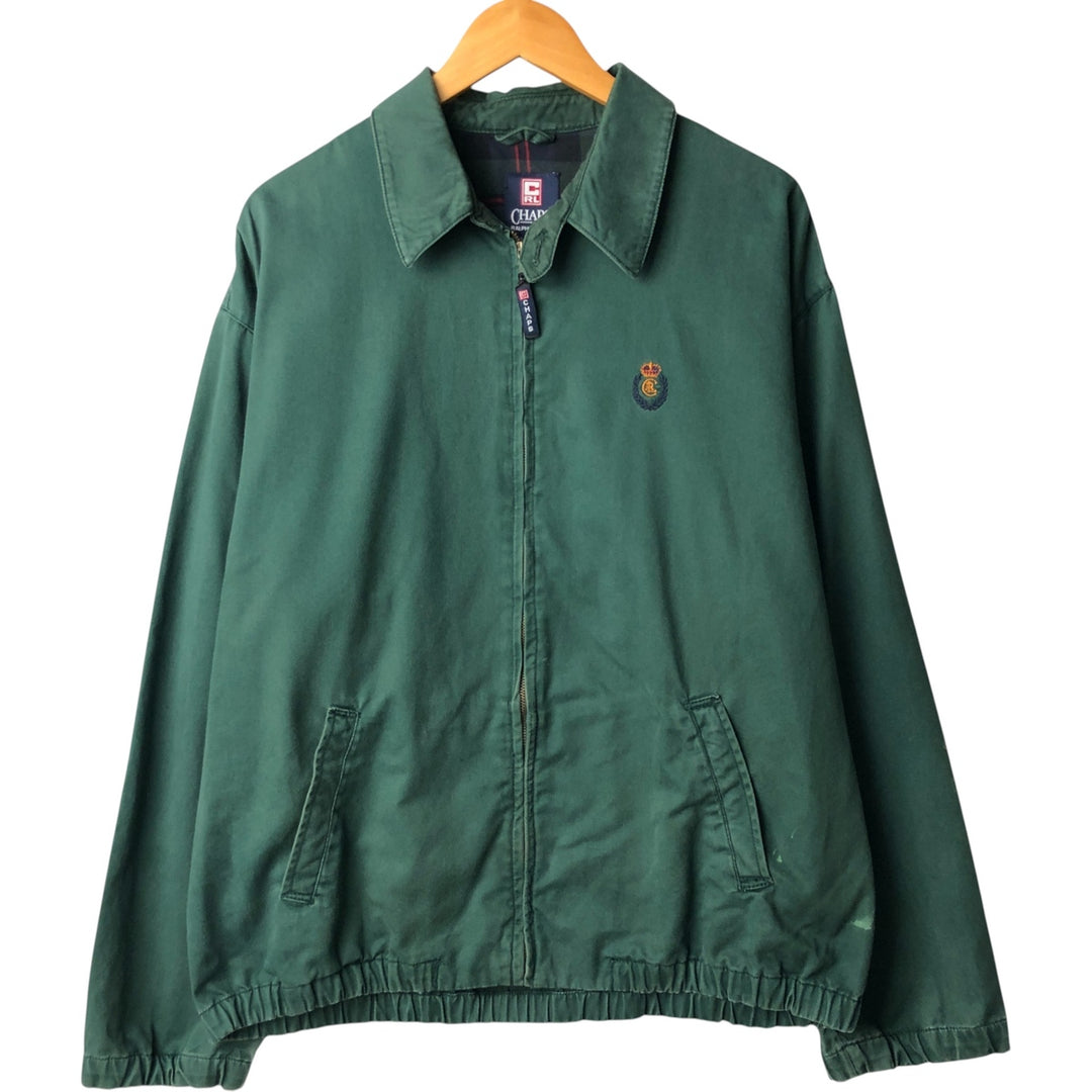 Ralph Lauren CHAPS swing top sports jacket, men's size L cotton green type Vintage Second Hand