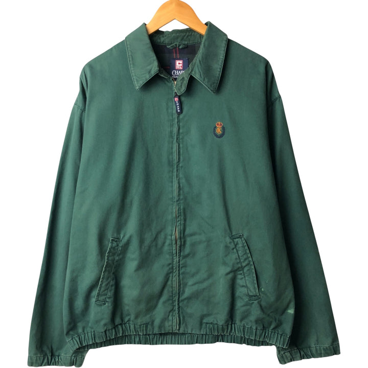 Ralph Lauren CHAPS swing top sports jacket, men's size L cotton green type Vintage Second Hand