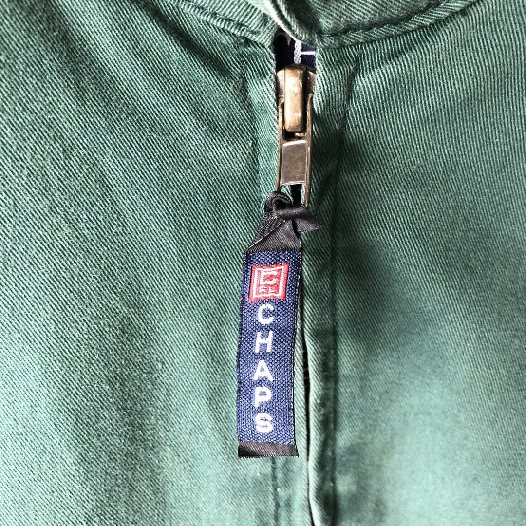 Ralph Lauren CHAPS swing top sports jacket, men's size L cotton green type Vintage Second Hand