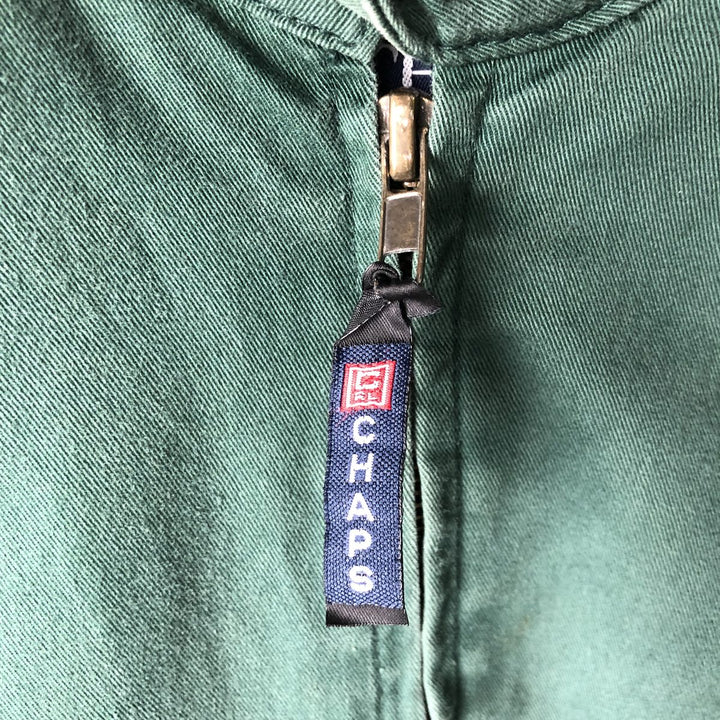 Ralph Lauren CHAPS swing top sports jacket, men's size L cotton green type Vintage Second Hand
