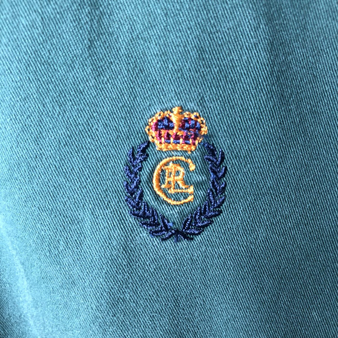 Ralph Lauren CHAPS swing top sports jacket, men's size L cotton green type Vintage Second Hand