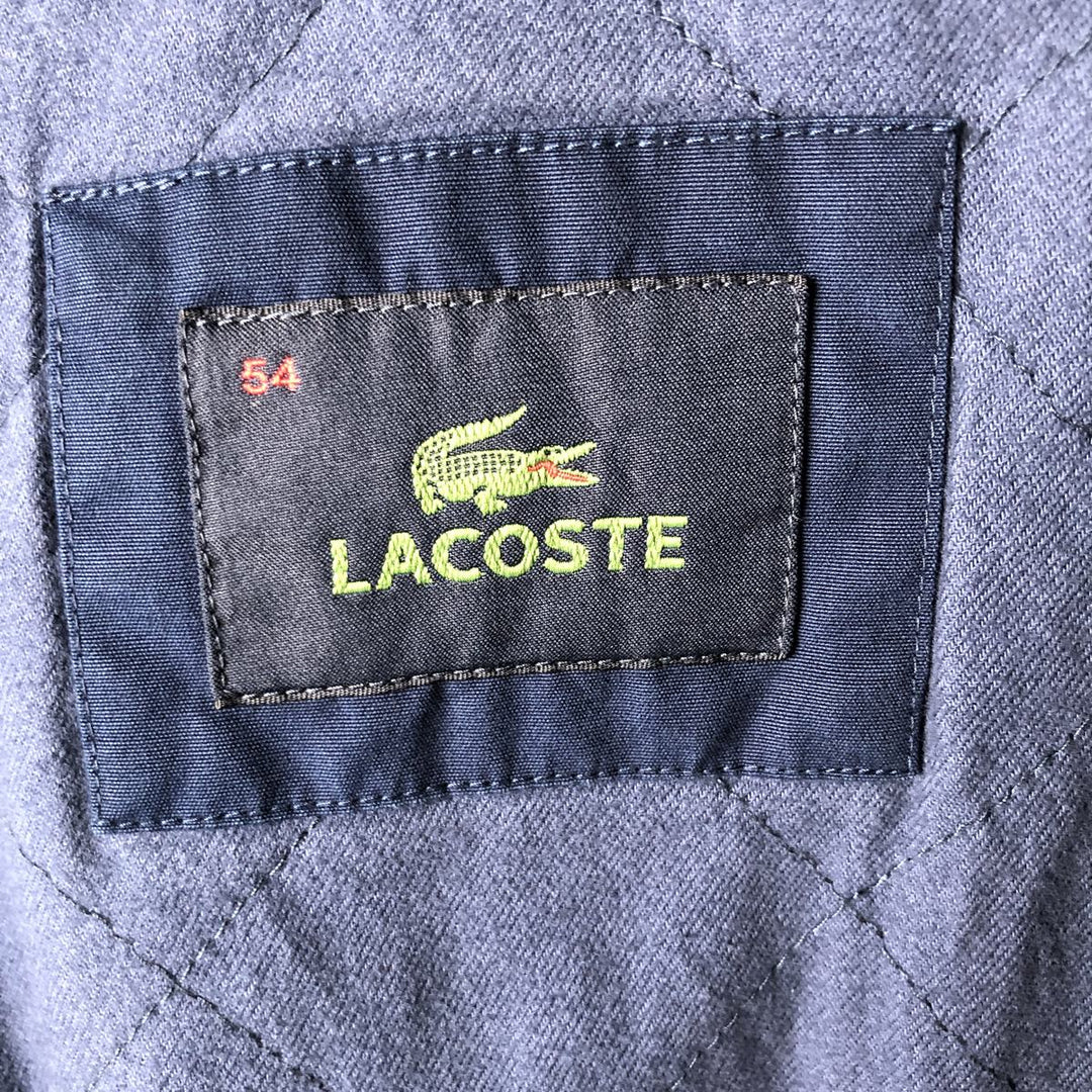 Lacoste padded swing top sports jacket, men's size XL cotton navy blue type Vintage Second Hand
