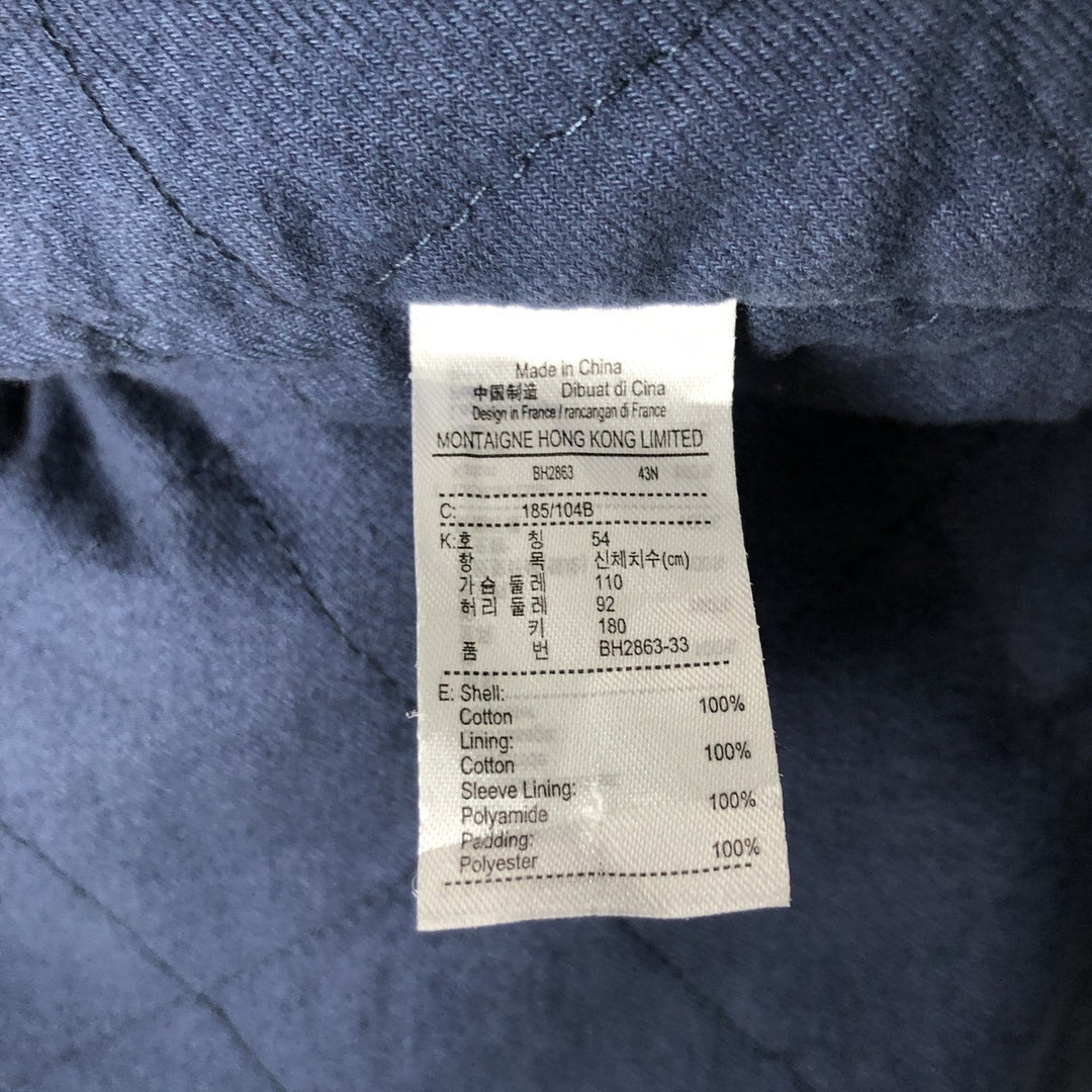 Lacoste padded swing top sports jacket, men's size XL cotton navy blue type Vintage Second Hand