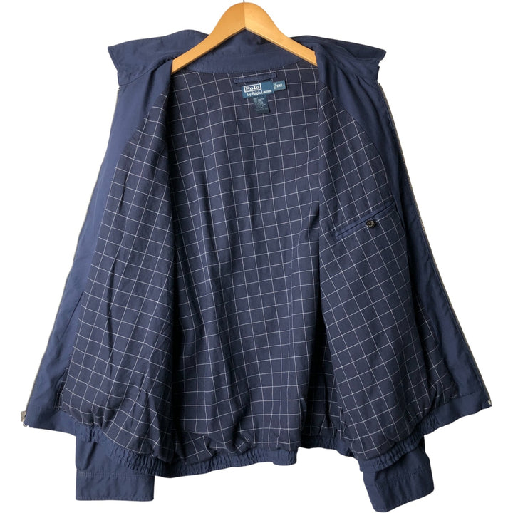 Ralph Lauren POLO by Ralph Lauren Swing Top Sports Jacket Men's XXL polyester navy blue type Vintage Second Hand