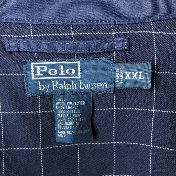 Ralph Lauren POLO by Ralph Lauren Swing Top Sports Jacket Men's XXL polyester navy blue type Vintage Second Hand
