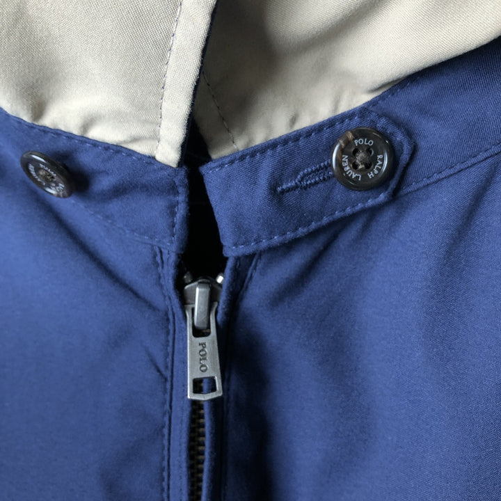 Ralph Lauren POLO by Ralph Lauren Swing Top Sports Jacket Men's XXL polyester navy blue type Vintage Second Hand