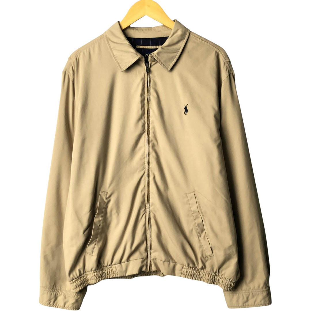 Ralph Lauren POLO RALPH LAUREN Swing Top Sports Jacket Men's XL polyester Beige type Vintage Second Hand