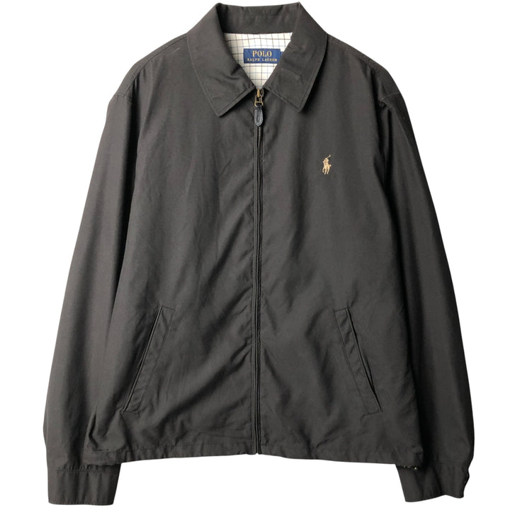 Ralph Lauren POLO RALPH LAUREN Swing Top Sports Jacket Men's M polyester black type Vintage Second Hand