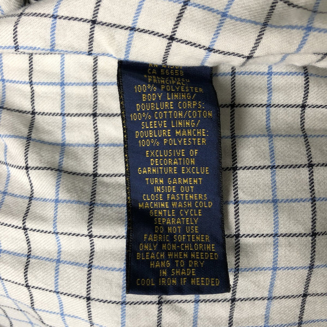 Ralph Lauren POLO RALPH LAUREN Swing Top Sports Jacket Men's S polyester navy blue type Vintage Second Hand