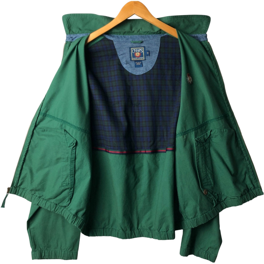 Vintage 1980'S Ralph Lauren Chaps swing top sports jacket, size M, men's cotton green type Vintage Second Hand