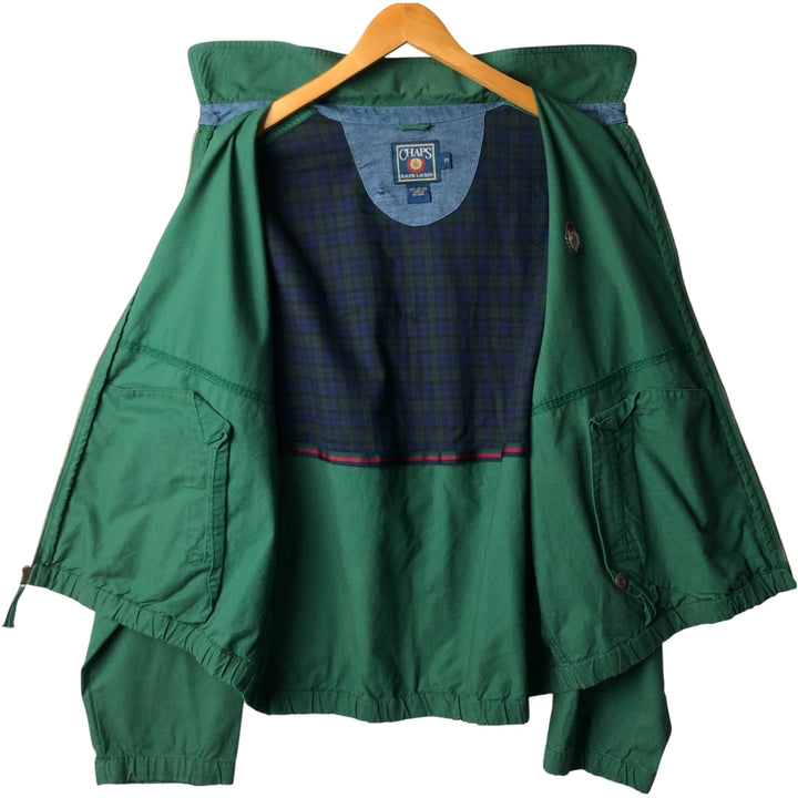Vintage 1980'S Ralph Lauren Chaps swing top sports jacket, size M, men's cotton green type Vintage Second Hand
