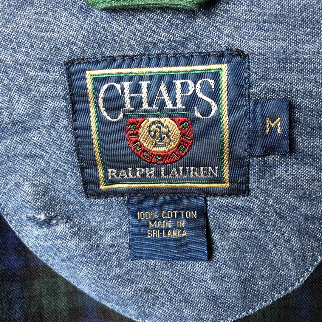 Vintage 1980'S Ralph Lauren Chaps swing top sports jacket, size M, men's cotton green type Vintage Second Hand