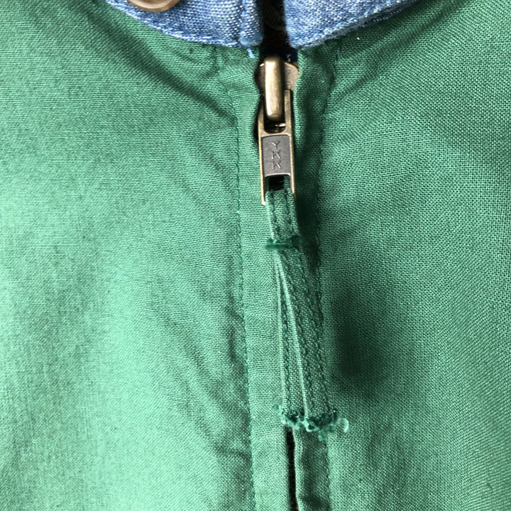 Vintage 1980'S Ralph Lauren Chaps swing top sports jacket, size M, men's cotton green type Vintage Second Hand