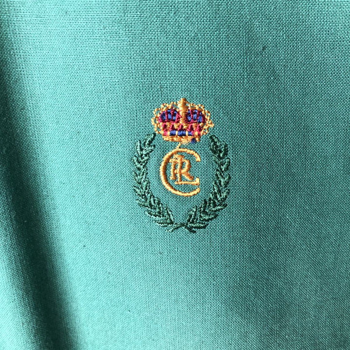 Vintage 1980'S Ralph Lauren Chaps swing top sports jacket, size M, men's cotton green type Vintage Second Hand