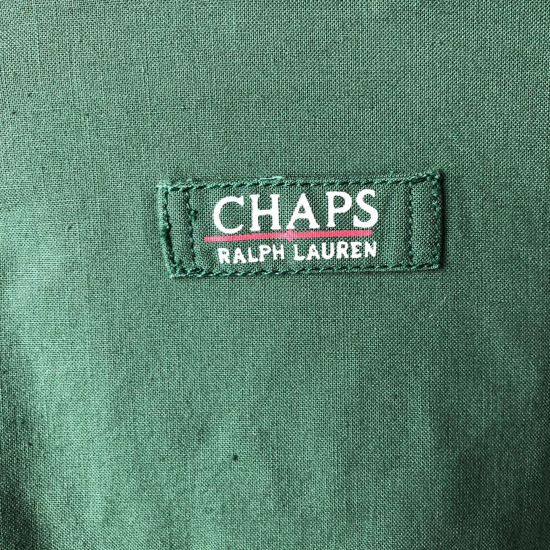 Vintage 1980'S Ralph Lauren Chaps swing top sports jacket, size M, men's cotton green type Vintage Second Hand
