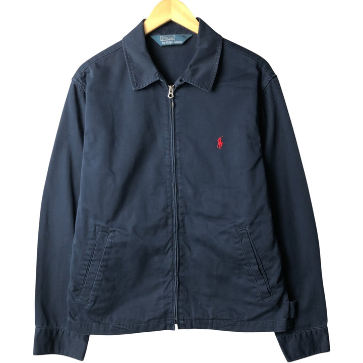 Ralph Lauren POLO by Ralph Lauren Swing Top Sports Jacket Men's L size cotton navy blue type Vintage Second Hand
