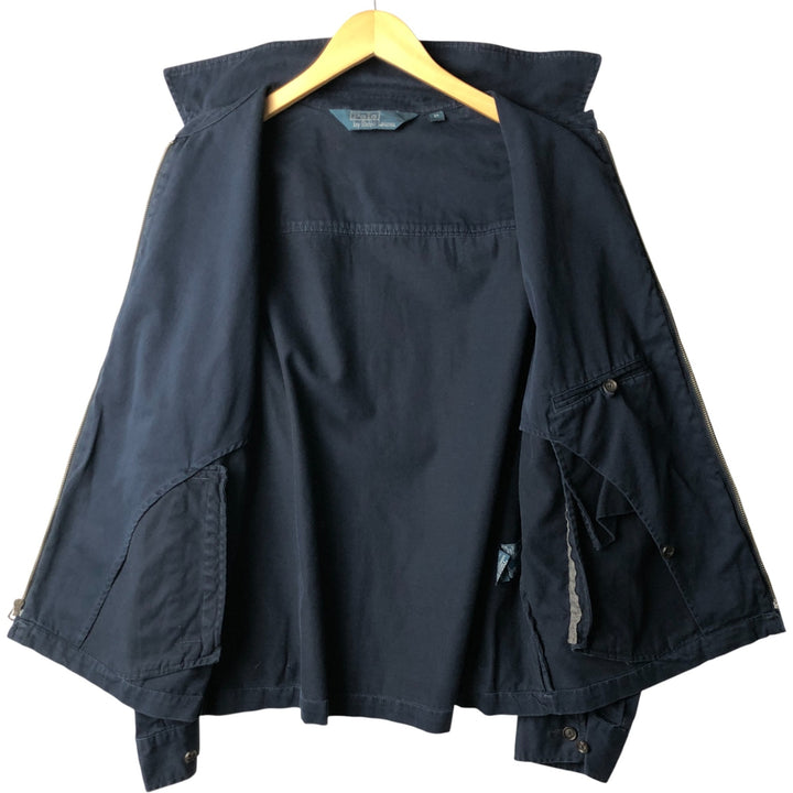 Ralph Lauren POLO by Ralph Lauren Swing Top Sports Jacket Men's L size cotton navy blue type Vintage Second Hand