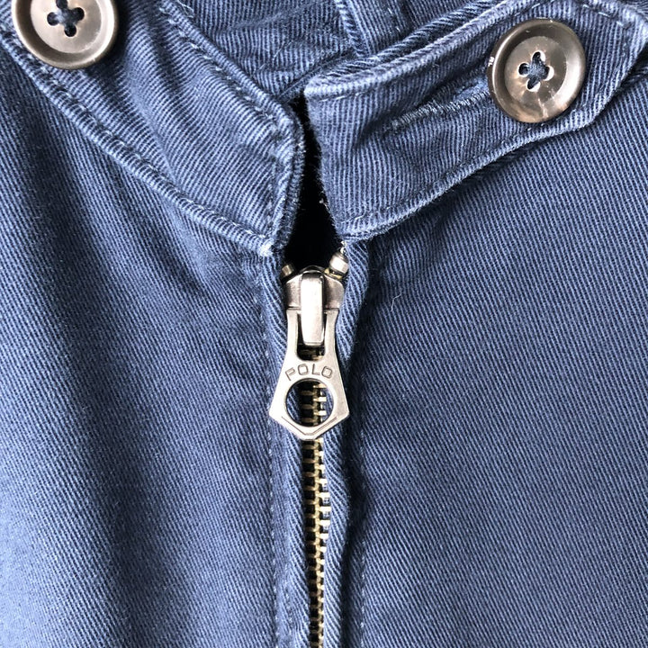 Ralph Lauren POLO by Ralph Lauren Swing Top Sports Jacket Men's L size cotton navy blue type Vintage Second Hand