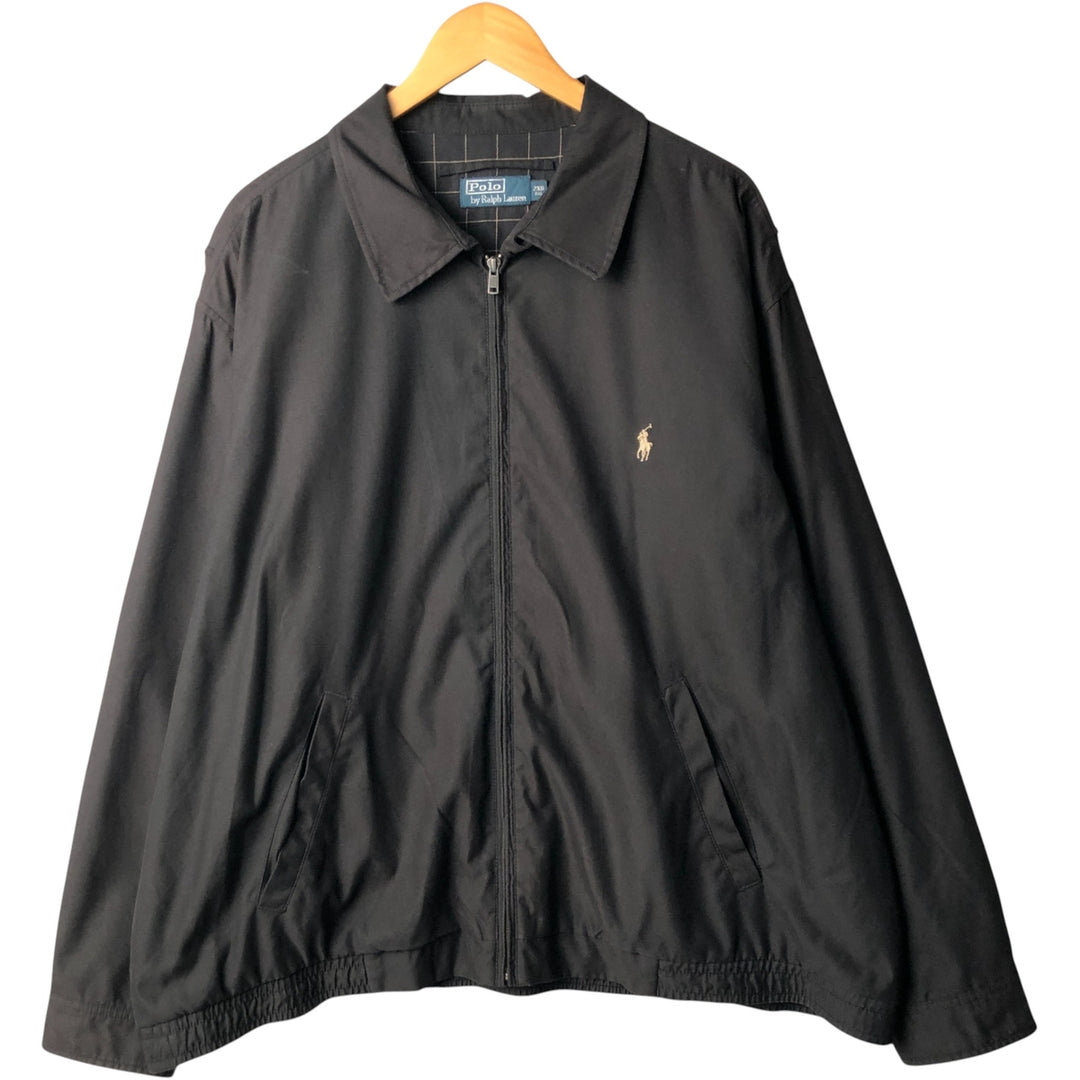 Oversized Ralph Lauren POLO by Ralph Lauren swing top sports jacket, men's size XXXL polyester black type Vintage Second Hand
