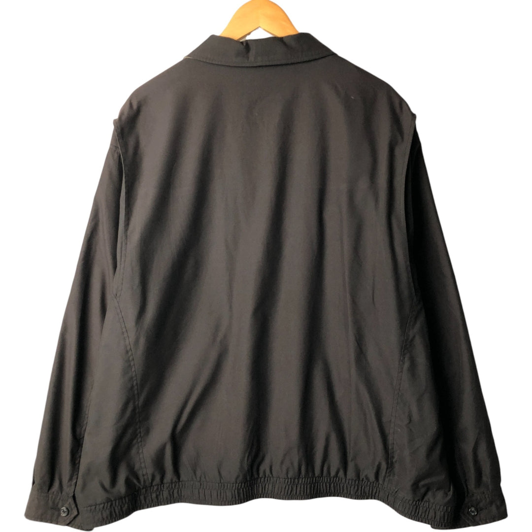 Oversized Ralph Lauren POLO by Ralph Lauren swing top sports jacket, men's size XXXL polyester black type Vintage Second Hand