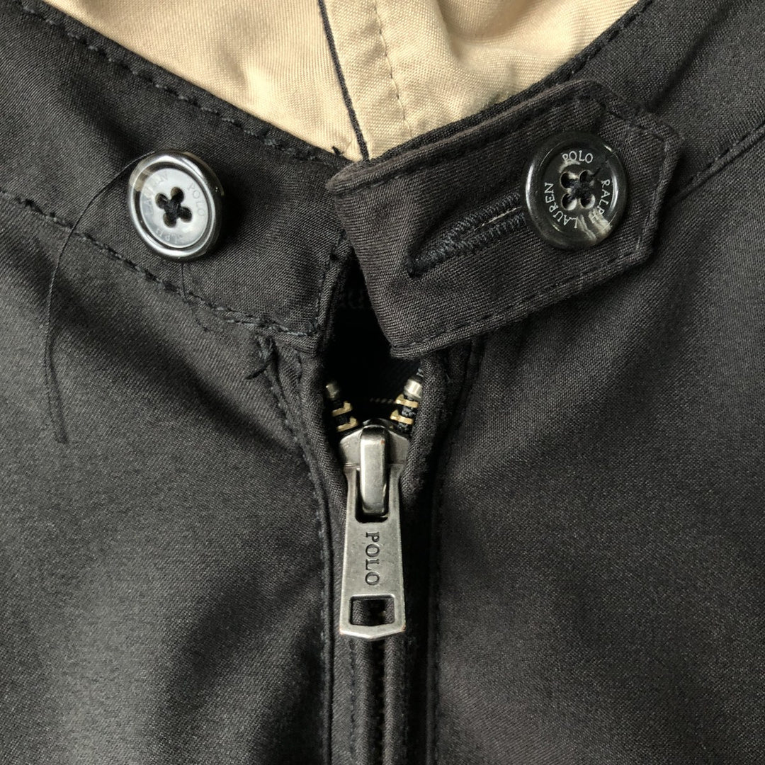 Oversized Ralph Lauren POLO by Ralph Lauren swing top sports jacket, men's size XXXL polyester black type Vintage Second Hand