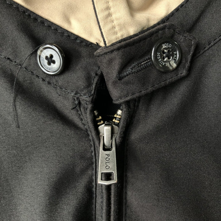 Oversized Ralph Lauren POLO by Ralph Lauren swing top sports jacket, men's size XXXL polyester black type Vintage Second Hand