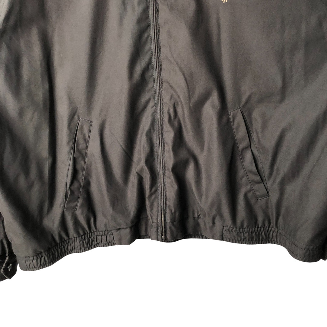 Oversized Ralph Lauren POLO by Ralph Lauren swing top sports jacket, men's size XXXL polyester black type Vintage Second Hand