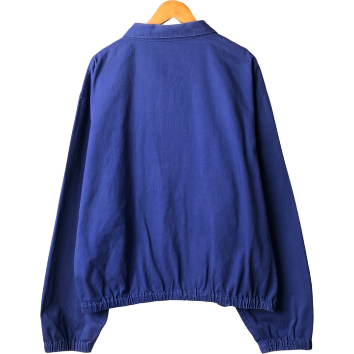 Vintage 90'S Polo by Ralph Lauren swing top sports jacket, made in the USA, men's size XXL cotton blue type Vintage Second Hand
