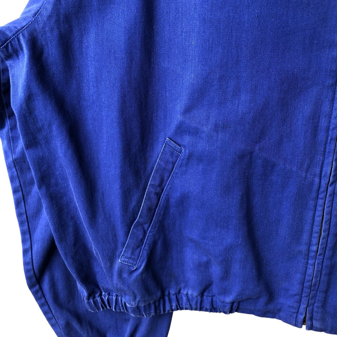 Vintage 90'S Polo by Ralph Lauren swing top sports jacket, made in the USA, men's size XXL cotton blue type Vintage Second Hand