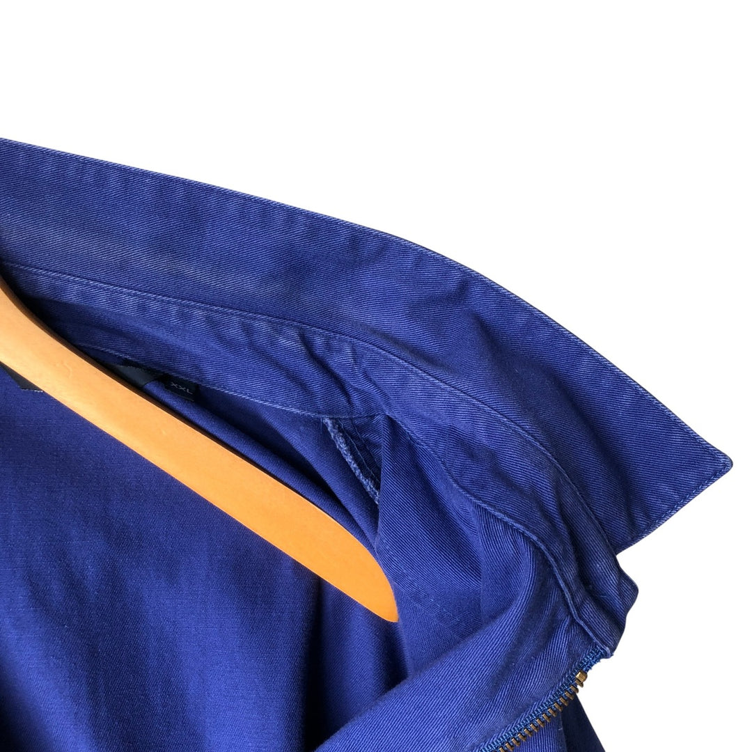 Vintage 90'S Polo by Ralph Lauren swing top sports jacket, made in the USA, men's size XXL cotton blue type Vintage Second Hand