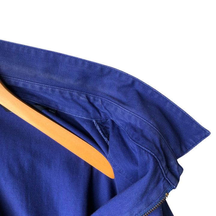 Vintage 90'S Polo by Ralph Lauren swing top sports jacket, made in the USA, men's size XXL cotton blue type Vintage Second Hand