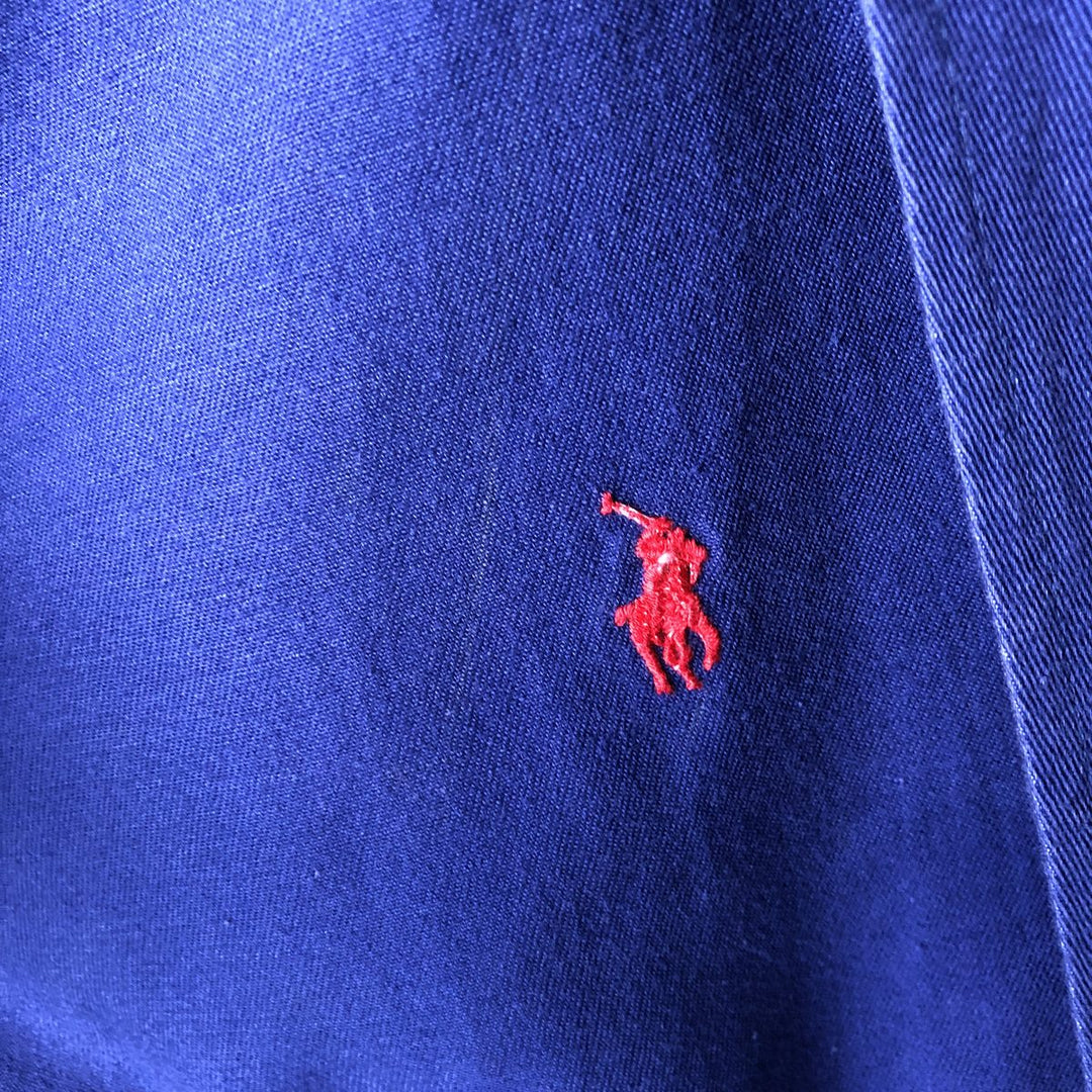 Vintage 90'S Polo by Ralph Lauren swing top sports jacket, made in the USA, men's size XXL cotton blue type Vintage Second Hand