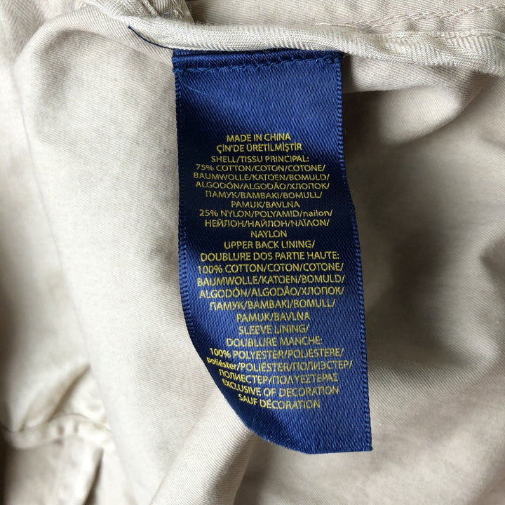 Ralph Lauren POLO RALPH LAUREN Harrington Jacket Swing Top Men's M cotton Beige type Vintage Second Hand