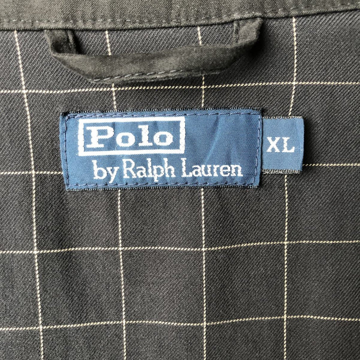 Ralph Lauren POLO by Ralph Lauren Swing Top Sports Jacket Men's XL polyester black type Vintage Second Hand