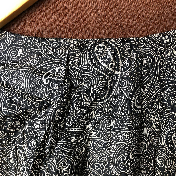 Vintage leather blouson, men's size XL genuine leather brown type Vintage Second Hand