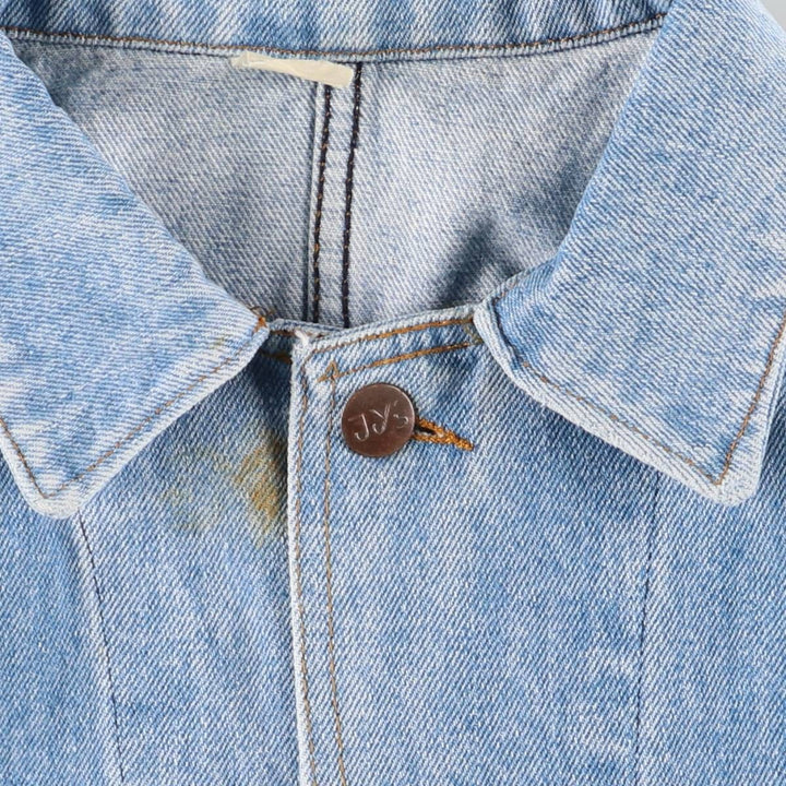 JY'S Denim Jacket, Made in France, Men's Size L cotton blue type Vintage Second Hand