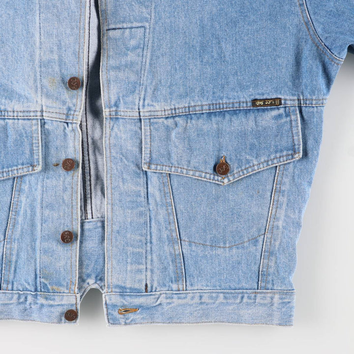 JY'S Denim Jacket, Made in France, Men's Size L cotton blue type Vintage Second Hand