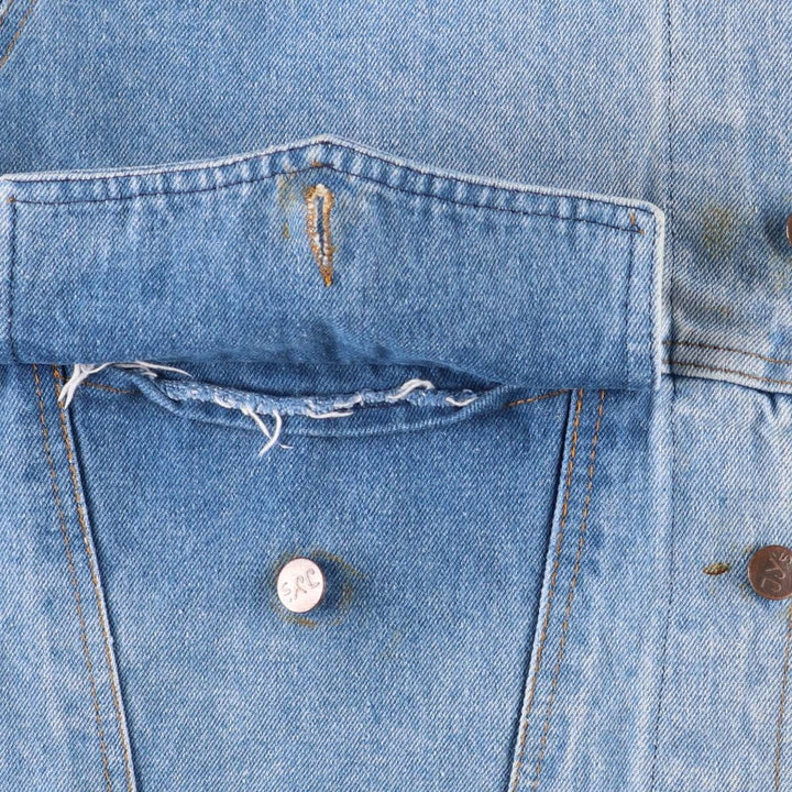 JY'S Denim Jacket, Made in France, Men's Size L cotton blue type Vintage Second Hand