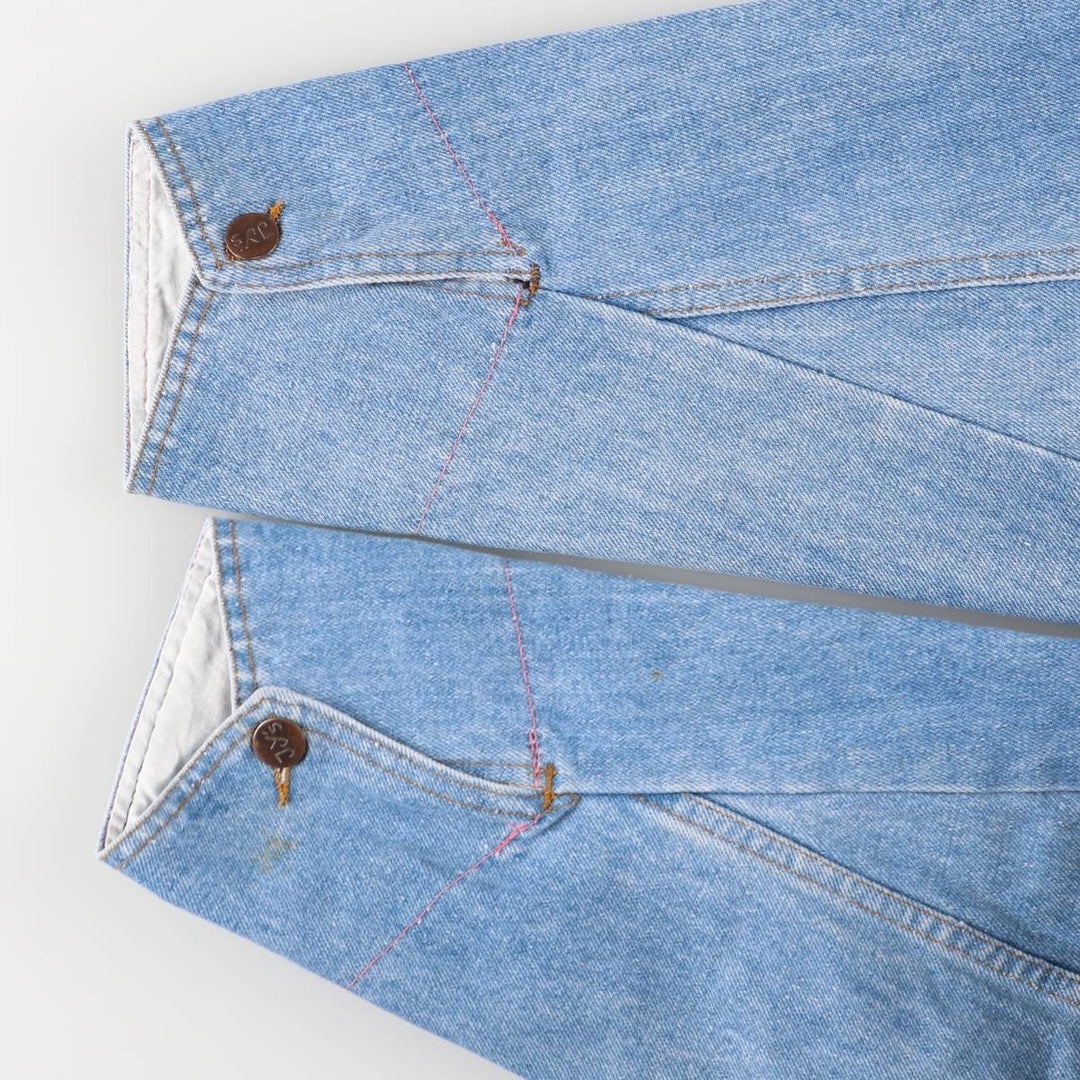 JY'S Denim Jacket, Made in France, Men's Size L cotton blue type Vintage Second Hand