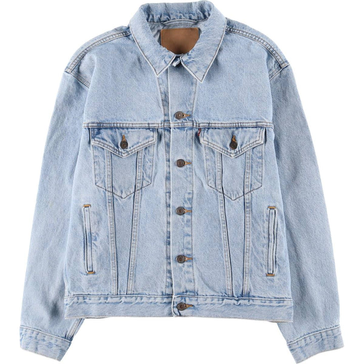 Levi's 70507 denim jacket, denim jacket, men's size L unclear blue type Vintage Second Hand