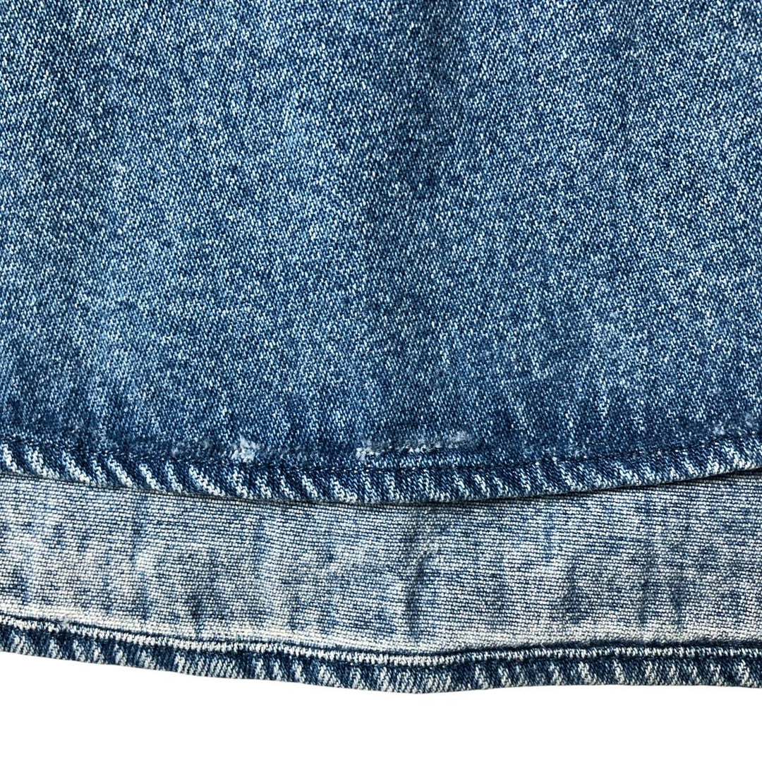 Vintage 90'S Tommy Hilfiger Jeans long-sleeved button-down denim shirt, size M, men's cotton blue type Vintage Second Hand