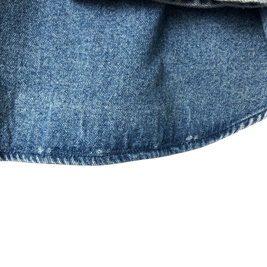 Vintage 90'S Tommy Hilfiger Jeans long-sleeved button-down denim shirt, size M, men's cotton blue type Vintage Second Hand
