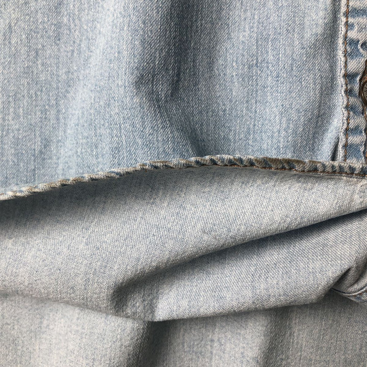 Levi's long-sleeved denim shirt, men's size XXL cotton Blue type light blue Vintage Second Hand