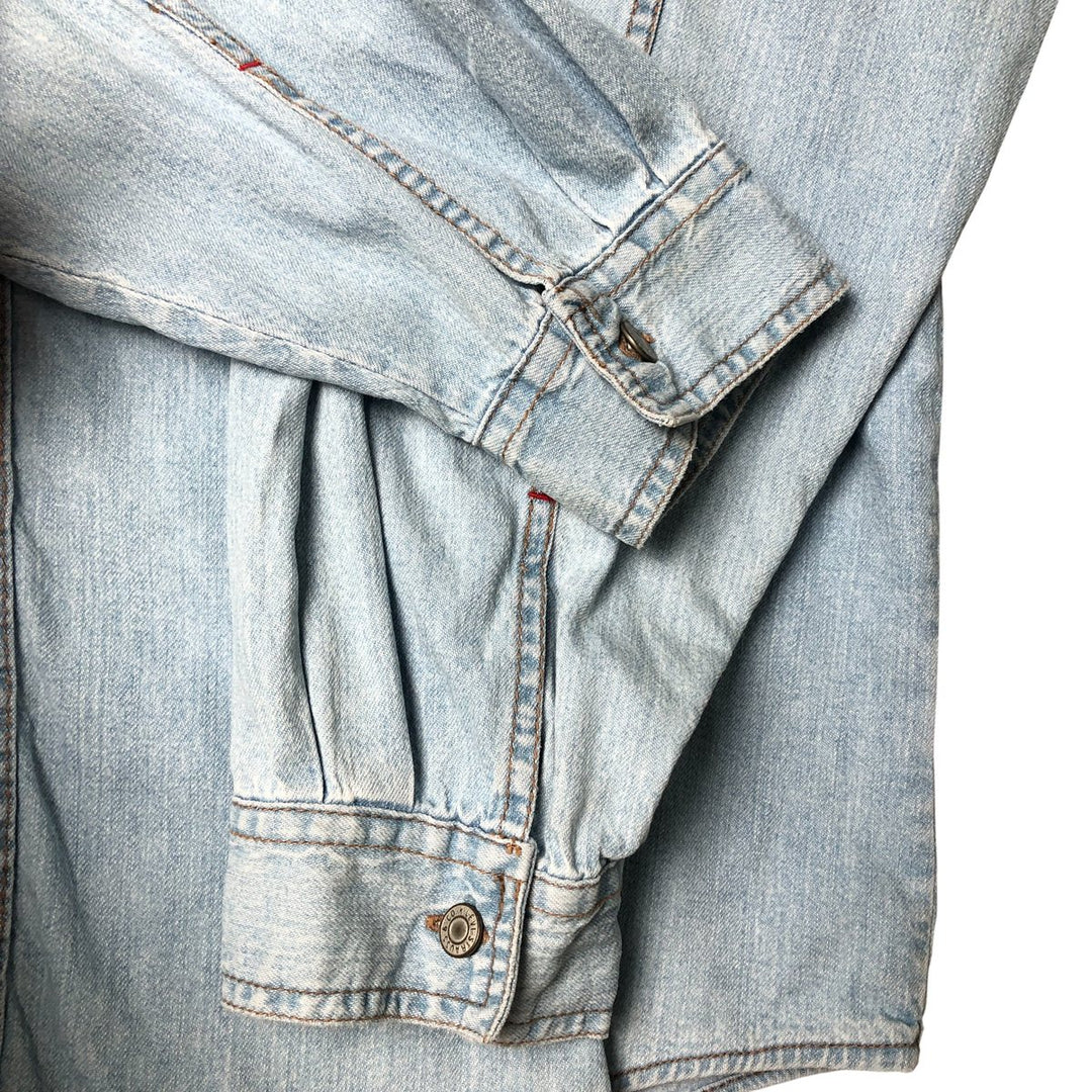 Levi's long-sleeved denim shirt, men's size XXL cotton Blue type light blue Vintage Second Hand