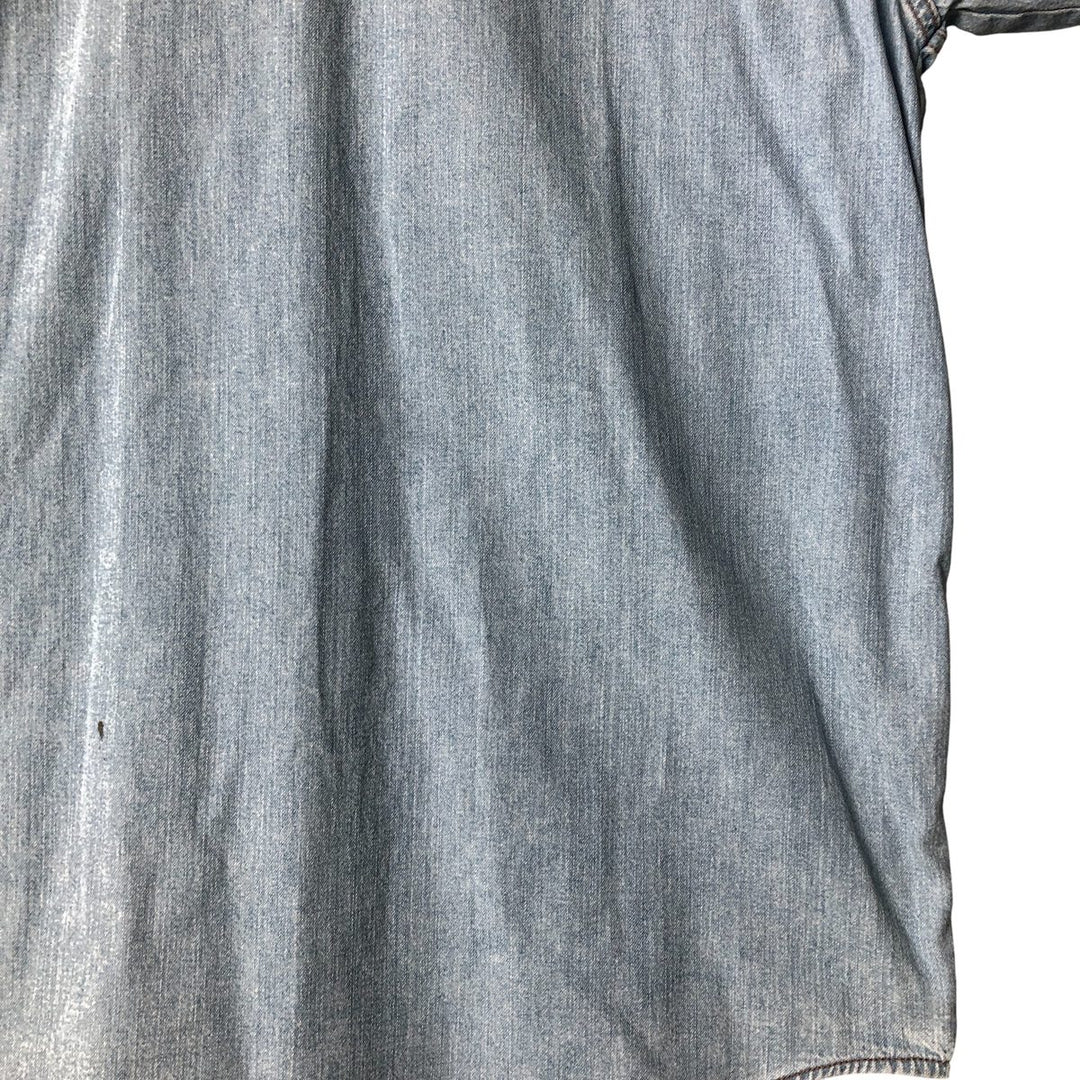 Levi's long-sleeved denim shirt, men's size XXL cotton Blue type light blue Vintage Second Hand