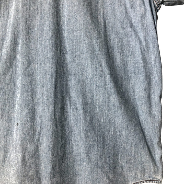 Levi's long-sleeved denim shirt, men's size XXL cotton Blue type light blue Vintage Second Hand