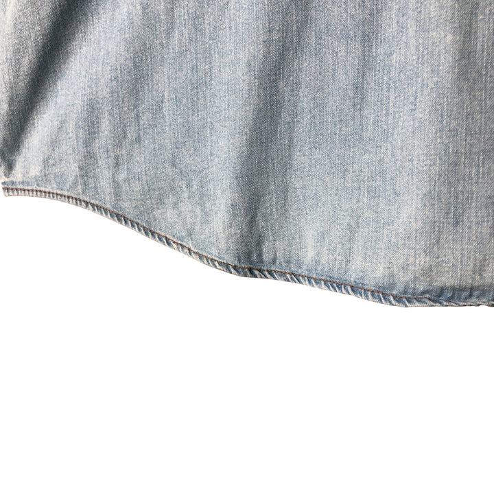 Levi's long-sleeved denim shirt, men's size XXL cotton Blue type light blue Vintage Second Hand