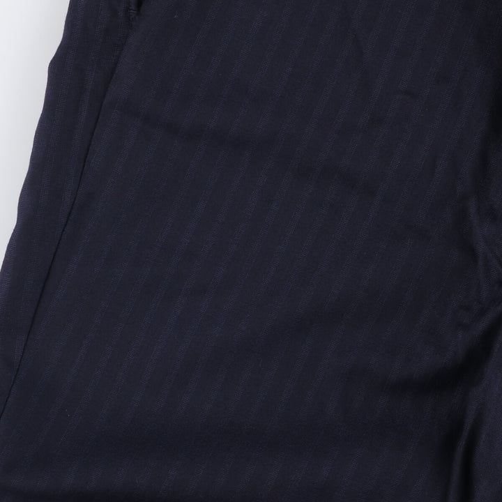 Vintage two-pleat slacks for men, size W33 unclear navy blue type Vintage Second Hand