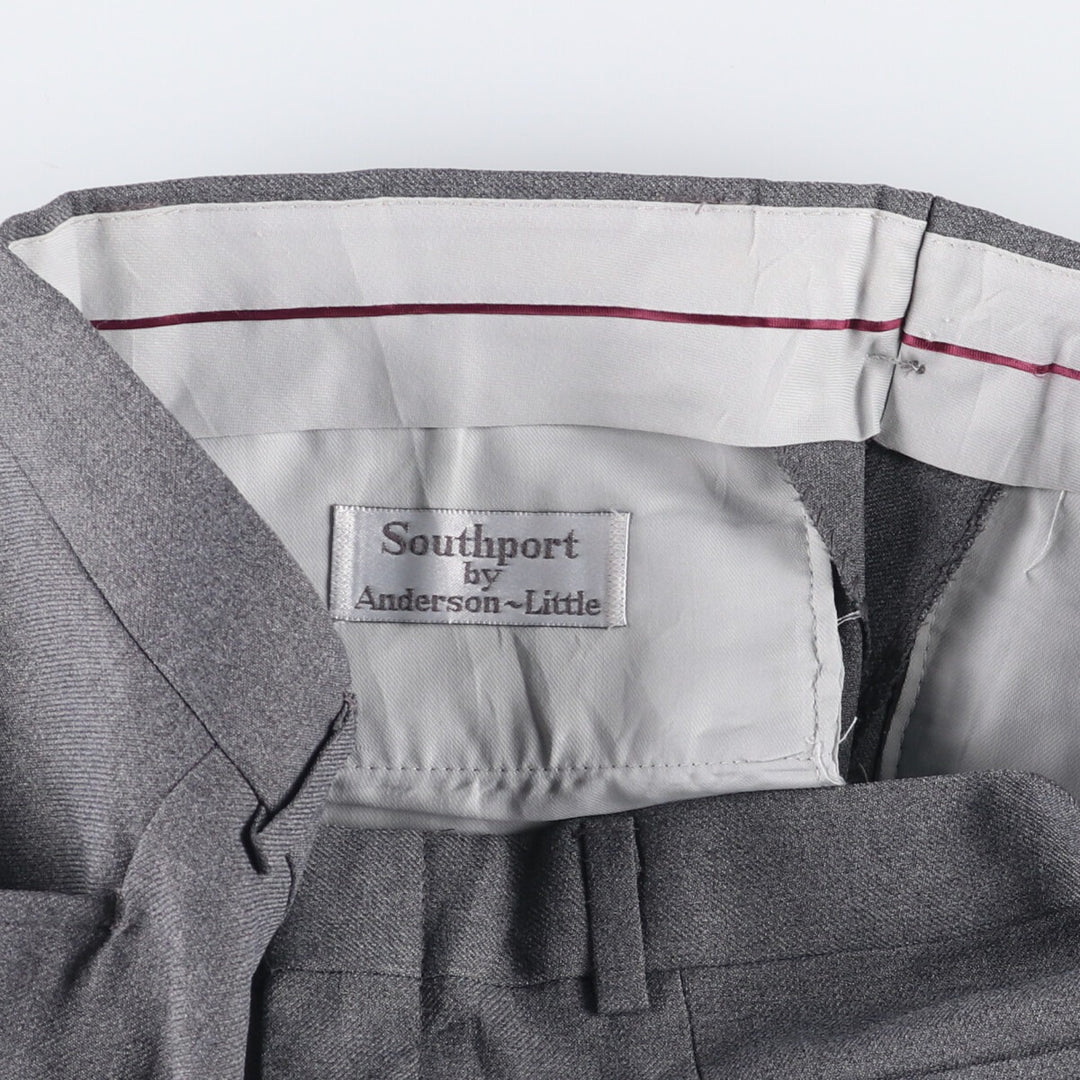 Southport Men's Vintage Slacks, Size W32 unclear gray type Vintage Second Hand