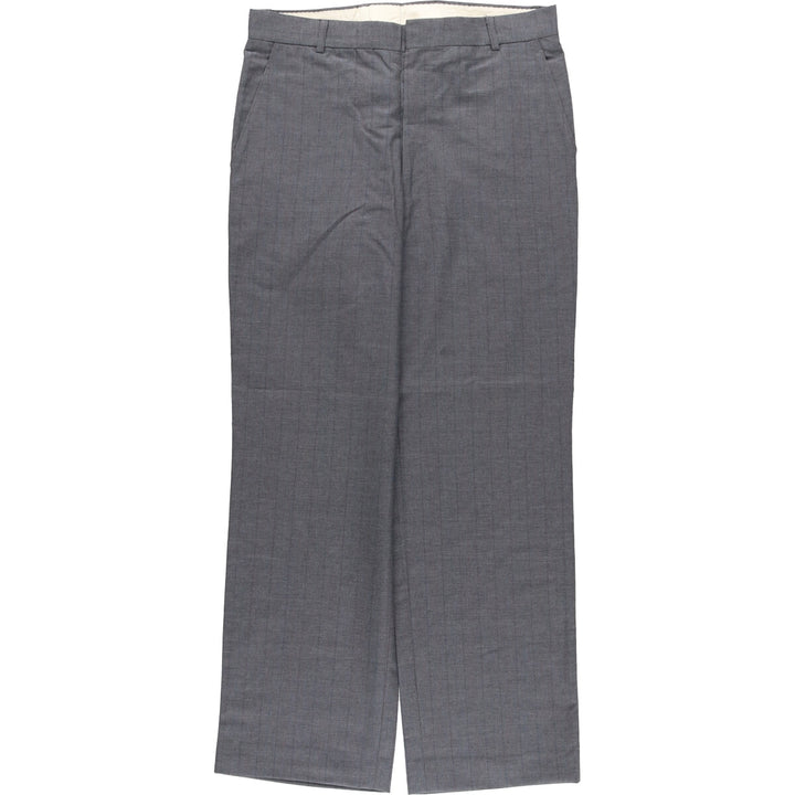 Stripe Pattern Slacks Pants Men's W32 Vintage unclear gray type Vintage Second Hand